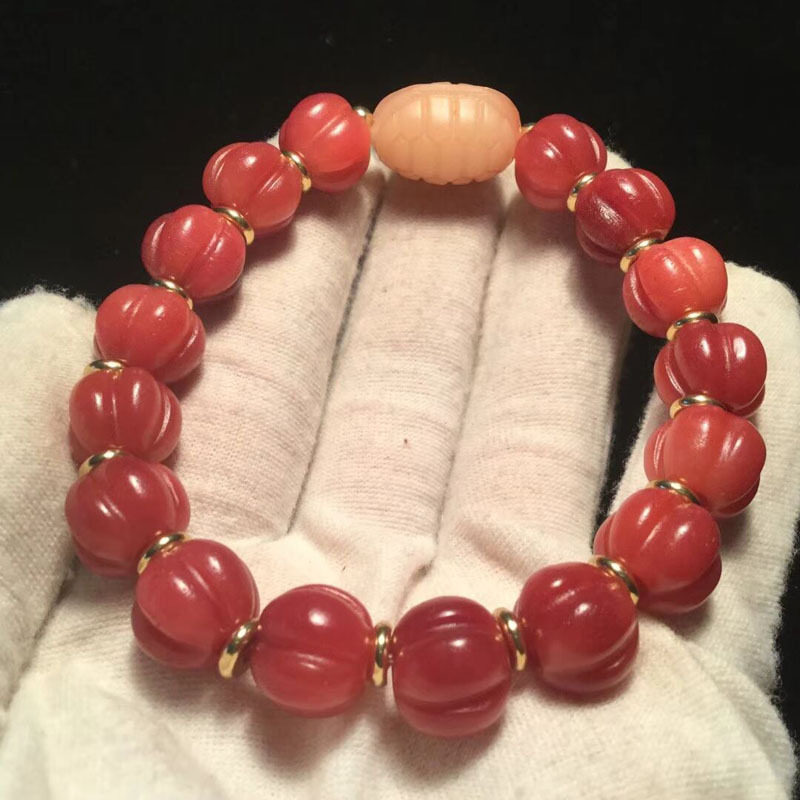 Authentic natural camel bone hand string text full of blood fidelity original Camel bone Buddha beads hand string