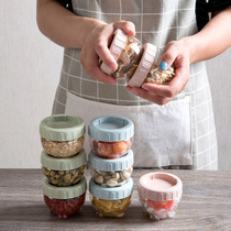 3 cute travel portable milk powder dispensing snack storage jars Plastic fresh-keeping sealed cans Food storage boxes
