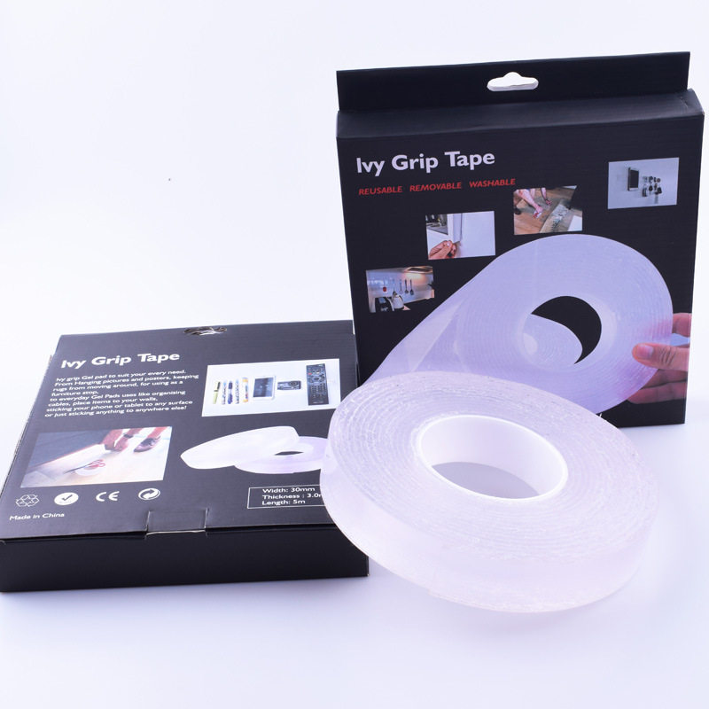 Black tech monkey grip tape tape nano-free magic adhesive tape containing devinator double-sided adhesive tape rubber-coated cushion-Taobao