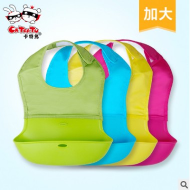 Adult silicone bib for elderly Cubic dining enclosure for the elderly waterproof and leakproof for eating and eating around the children's saliva pocket