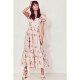 In Stock 60% off New York Brand Loveshackfancy Linen Rose Long Dress