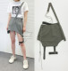 Official Agent Hyein Seo Light Gray Suspender Skirt with Leg Straps
