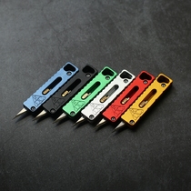 Aluminum alloy EDC TUKK lock utility knife Keychain Paper cutting express express knife Pocket knife automatic