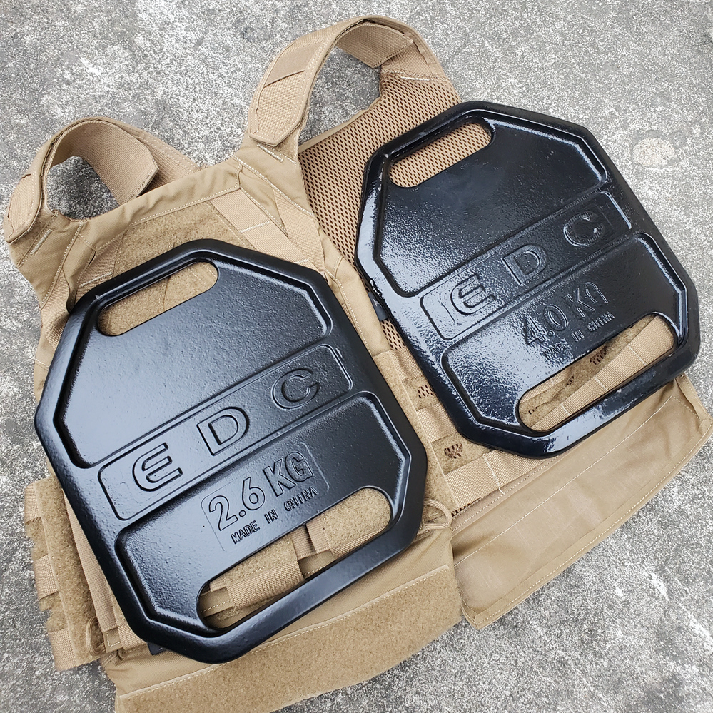 EDC fitness negative steel plate with tactical vest or separate use of dumbbells weightlifting health sports deep squatting ROGUE
