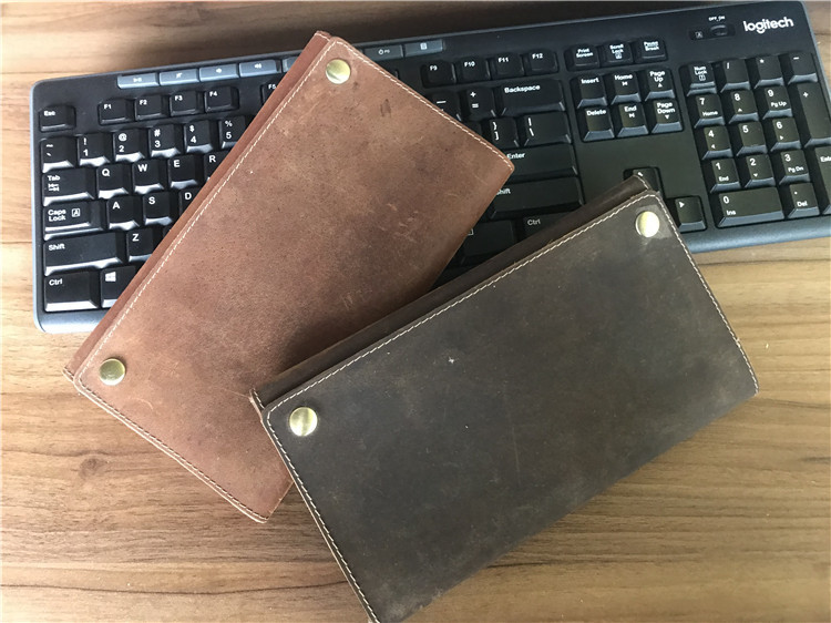 Distribution center outdoor vintage first layer leather handbag wallet key bag