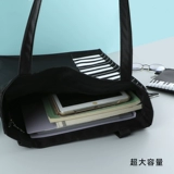 Пианино, вместительная и большая черная сумка на одно плечо для школьников для отдыха