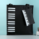 Пианино, вместительная и большая черная сумка на одно плечо для школьников для отдыха