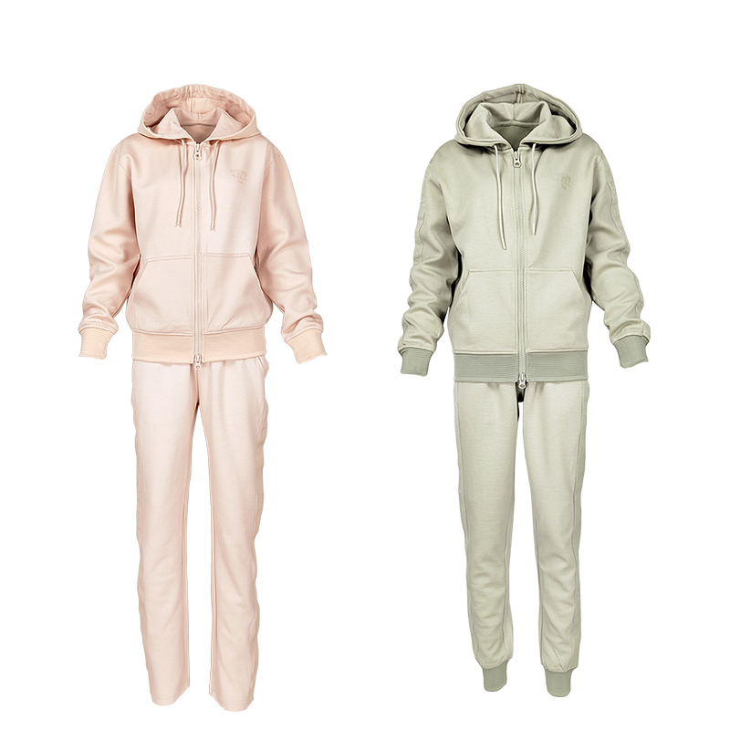 New Spring and Autumn Women's Sports Sweatshirt and Pants Set, Men's Cuffed Sweatpants, Breathable, Sweat-Absorbent, Jogging Casual Wear
