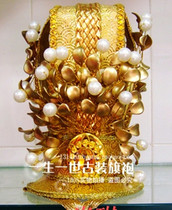 Emperor Hat Palace Tiko Crown New Groom Head Decorated Mens Ancient Dress Hat Chinese Golden Head Crown of the Tang Dynasty Song dynasty official hat