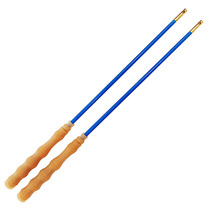 Bamboo tendon soft handle single-head diabolo pole 6 mm thin at the front and 7 5 mm thick at the rear glass fiber reinforced plastic pole with oblique hole copper head