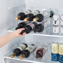 Refrigerator Red Wine Containing Shelf Home Insulation Cup Beer Drink Totransparent Acrylic Shelf peut être superposé