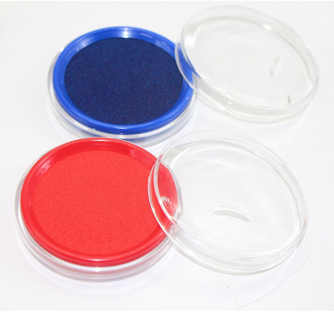 Quick-drying ink pad red quick-drying ink mud round foam seal oil oily rubber seal sponge printing oil