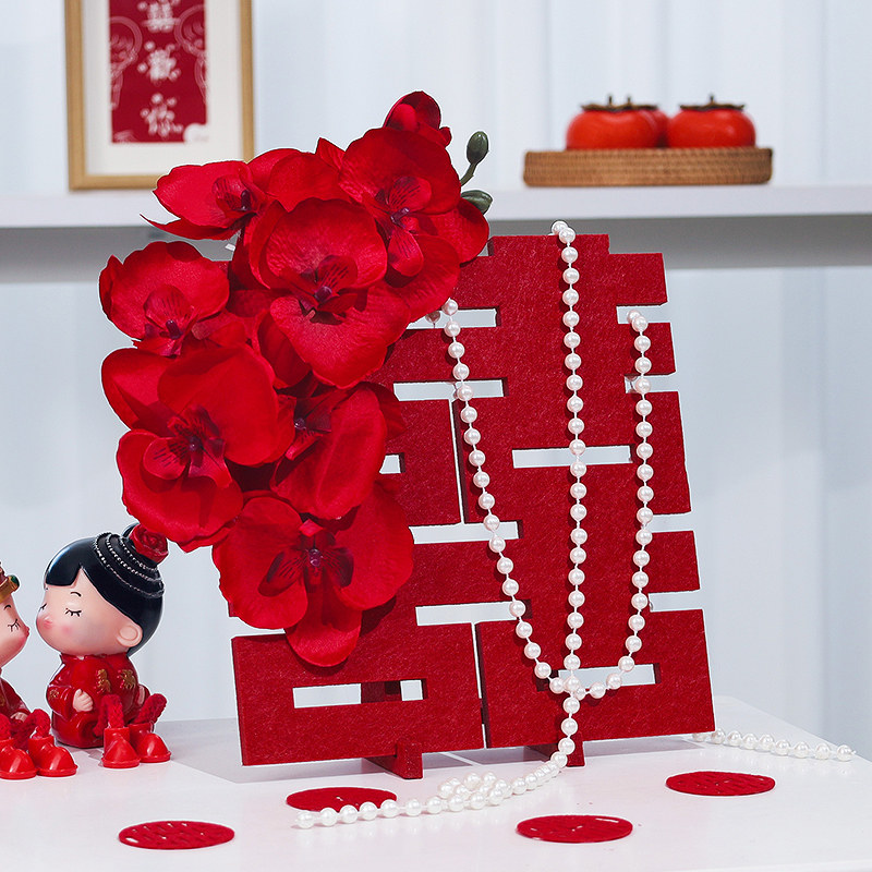 Book Wedding Banquet Three-dimensional Happy Words Pendulum Table Wedding Table Swing Wedding room Decorative Wedding Living Room Wedding with Wedding Party Goods Grand-Taobao