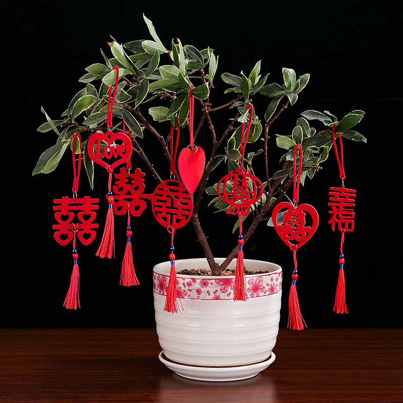 Wedding celebrations for planting float small ji potsch tree hanging in wedding room living room chandelier decoration scene arrangement