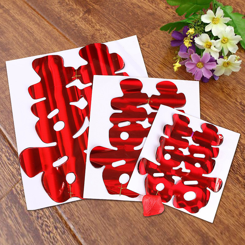 Wedding joy word Chinese style electrostatic car happy word paste wedding car brightening paper double joy window flower dowry wedding supplies