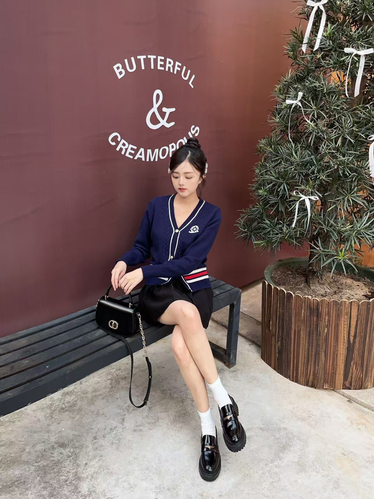 田曦薇同款百丽海鸥乐福鞋2.0 厚底增高设计拉长比例 真皮材质柔软亲肤