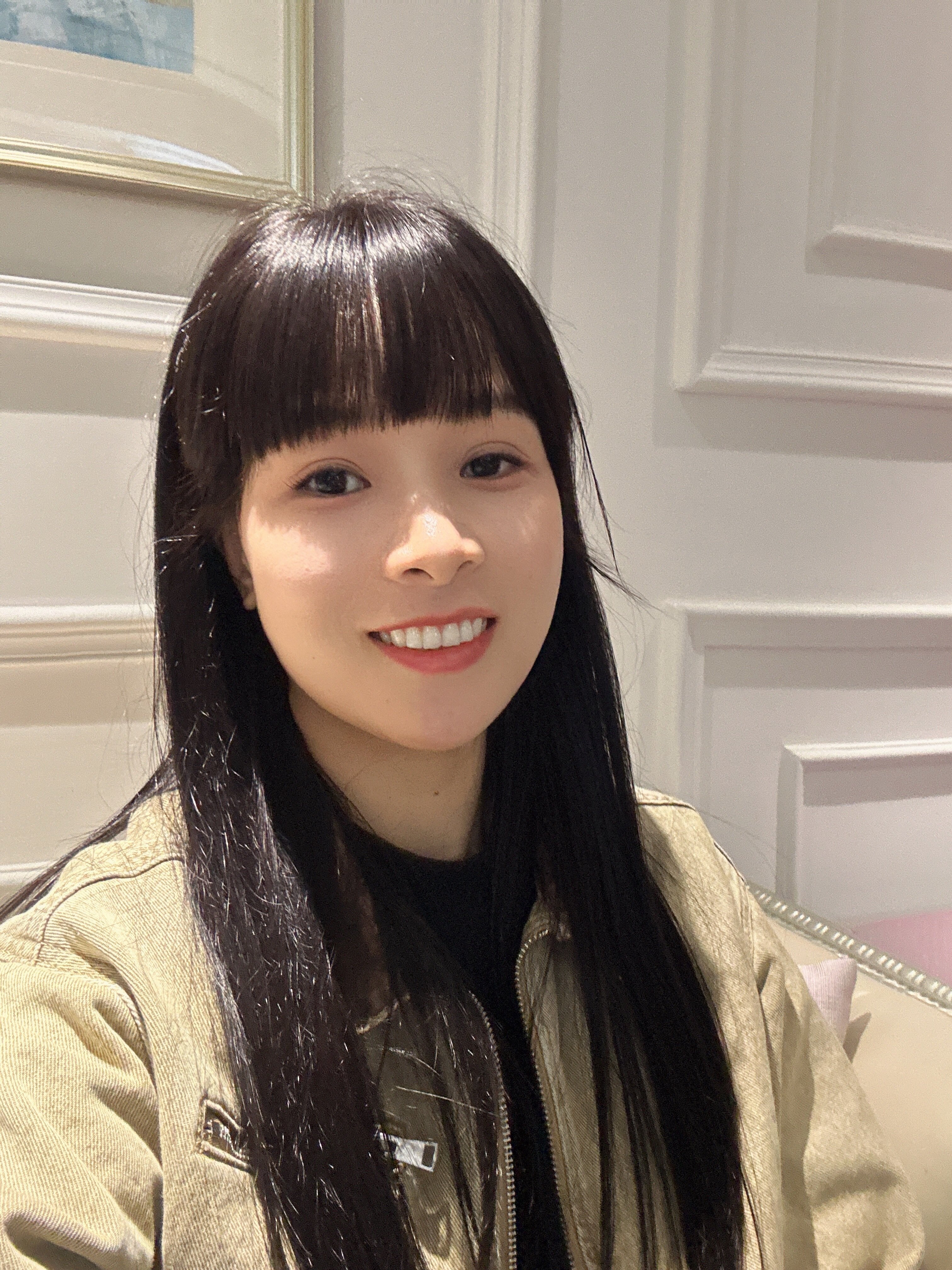 真我黑长直漫画齐刘海假发套 全真发整顶设计 自然隐形无痕贴合 长发飘逸顺滑