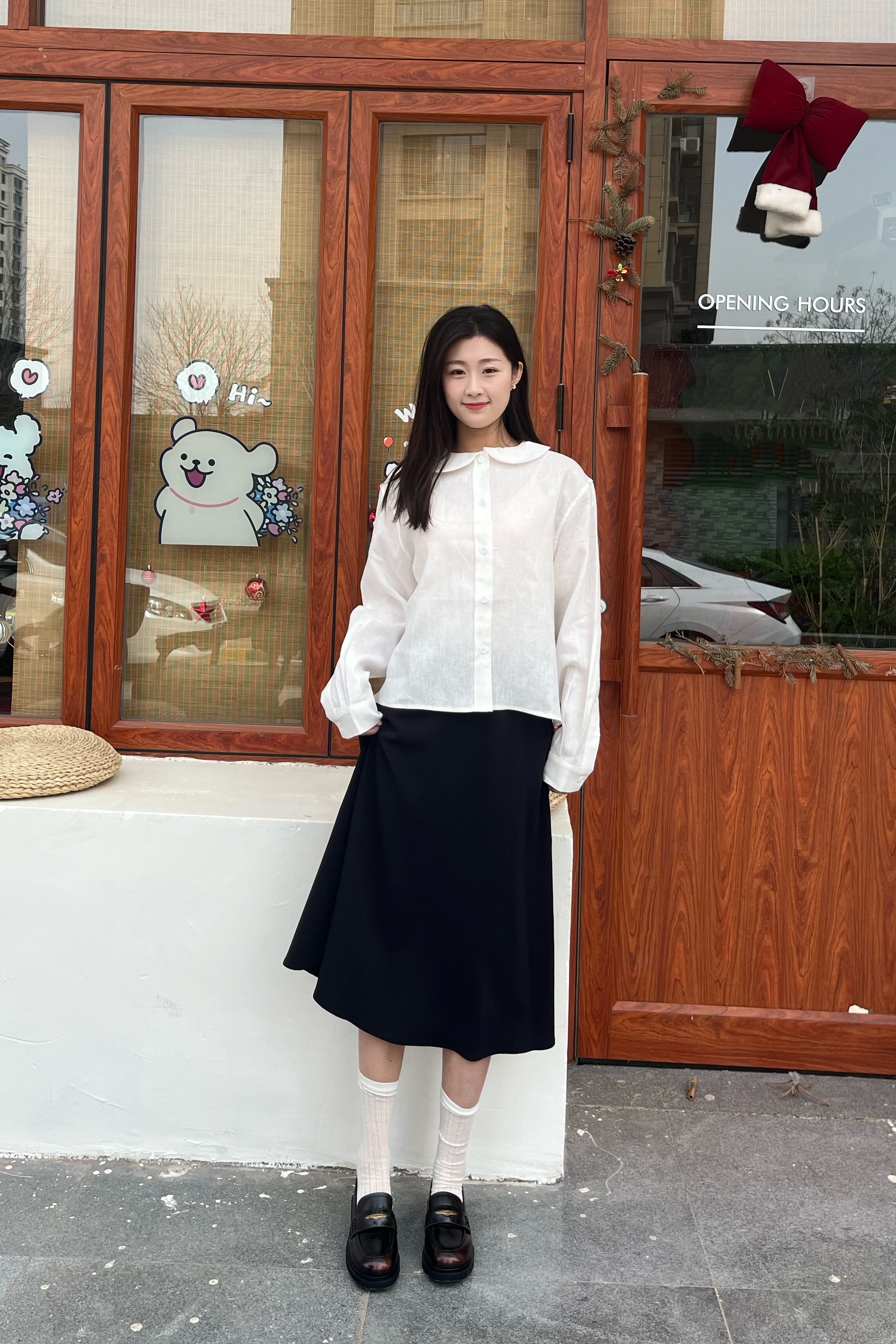 田曦薇同款百丽海鸥乐福鞋2.0 厚底增高设计拉长比例 真皮材质柔软亲肤