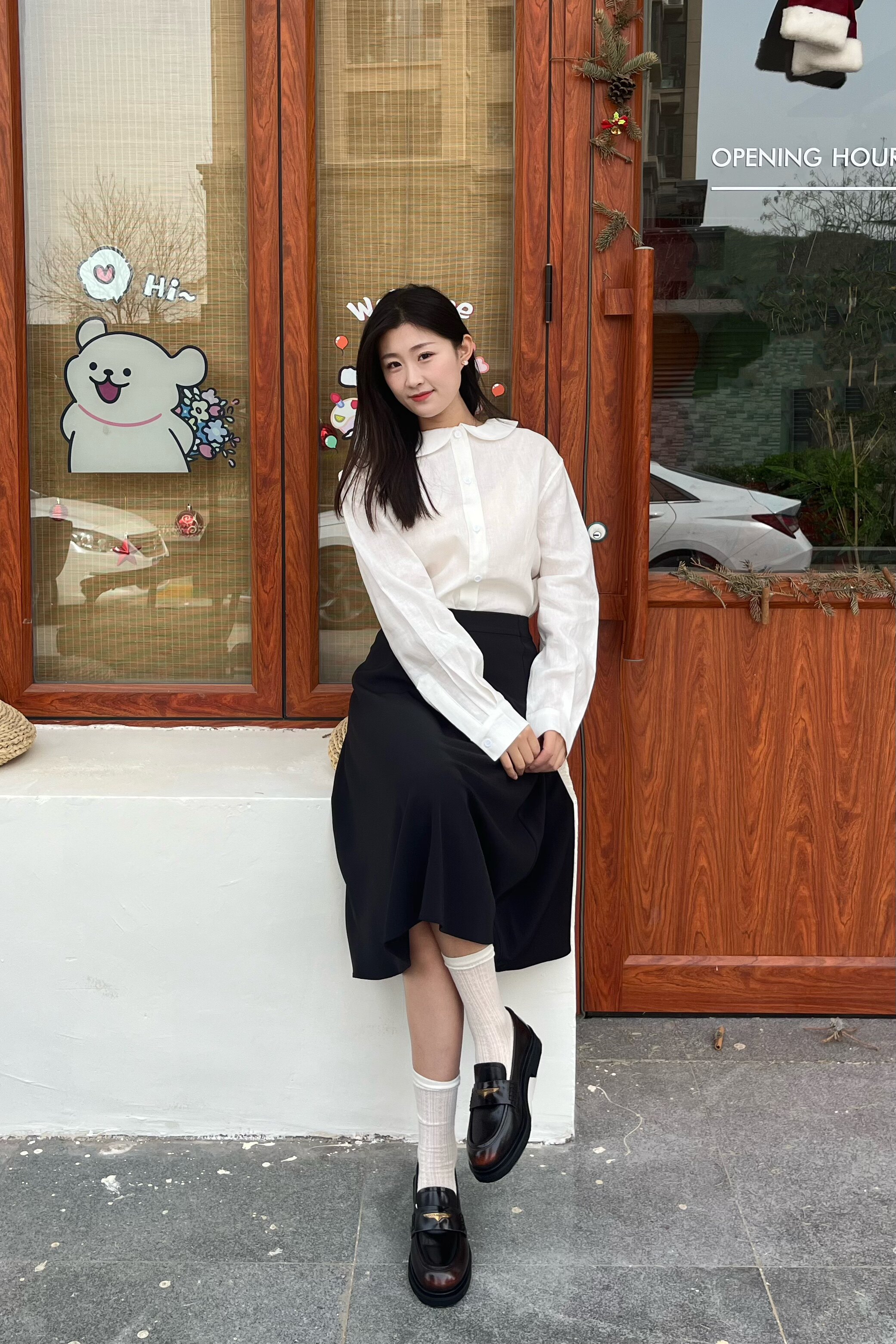 田曦薇同款百丽海鸥乐福鞋2.0 厚底增高设计拉长比例 真皮材质柔软亲肤