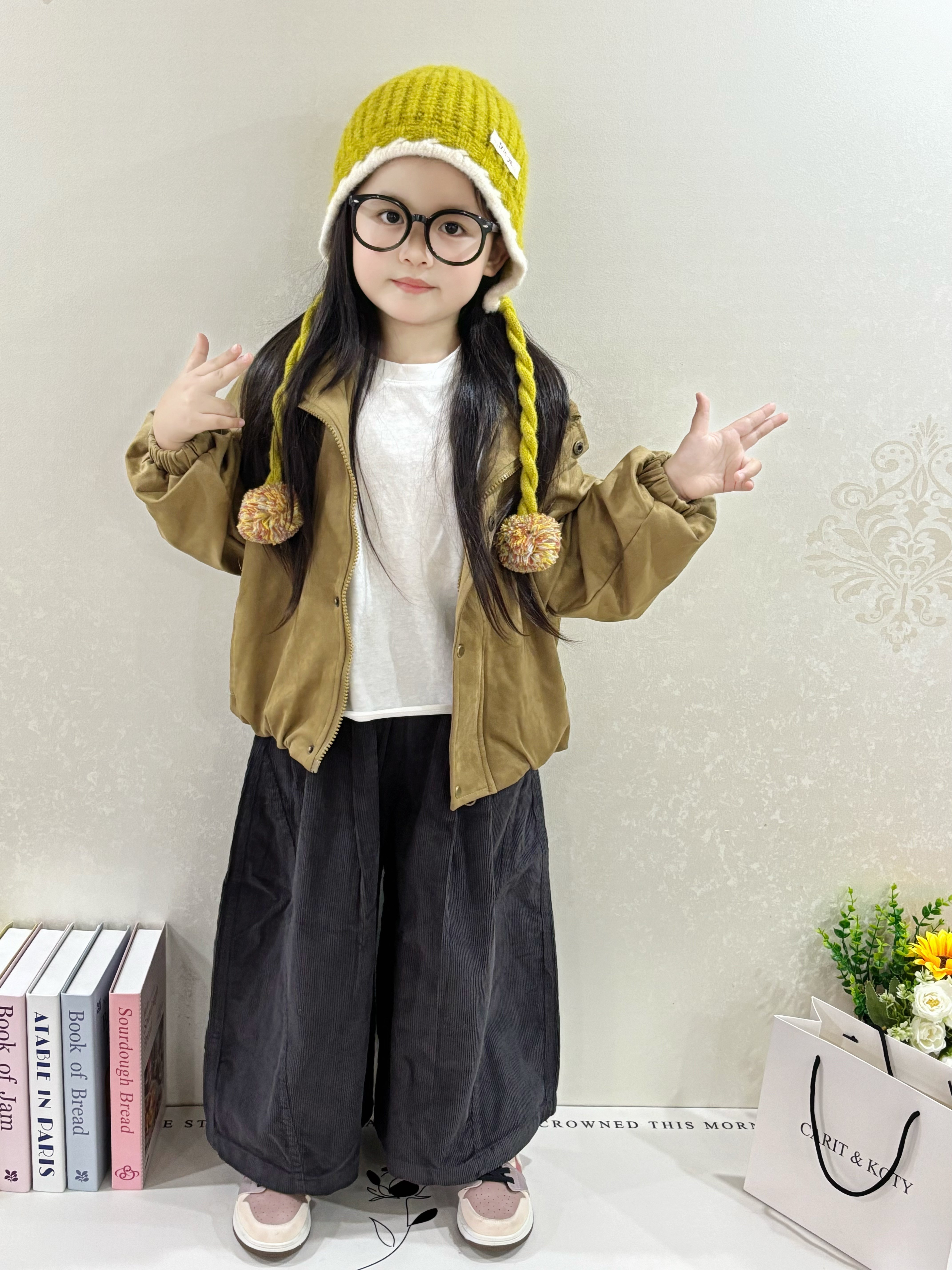 Customer photo for Jacket + Corduroy Pants Set, 130cm