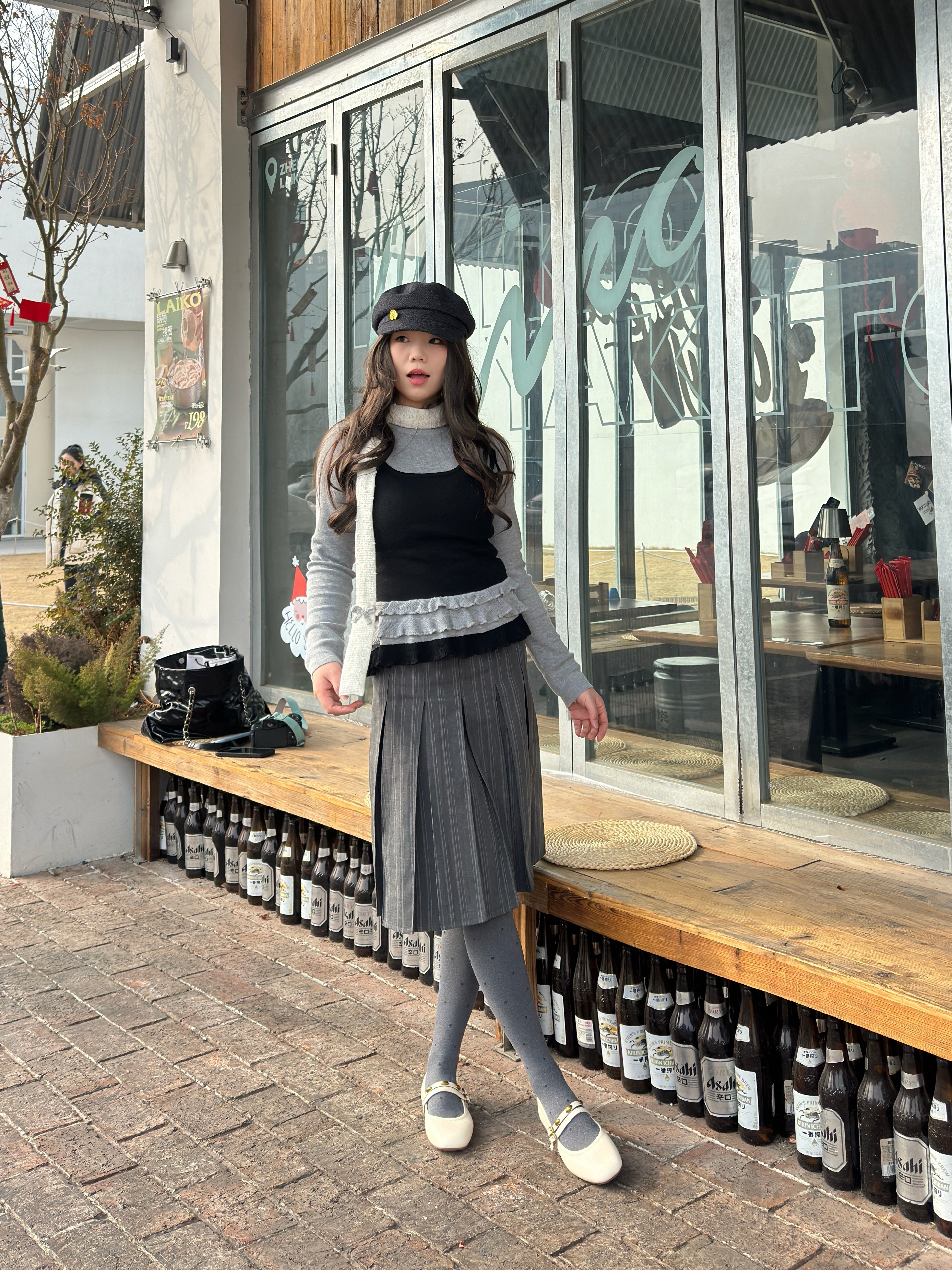 百丽小金豆芭蕾玛丽珍鞋 羊皮材质柔软亲肤 蛋卷鞋底舒适不累脚