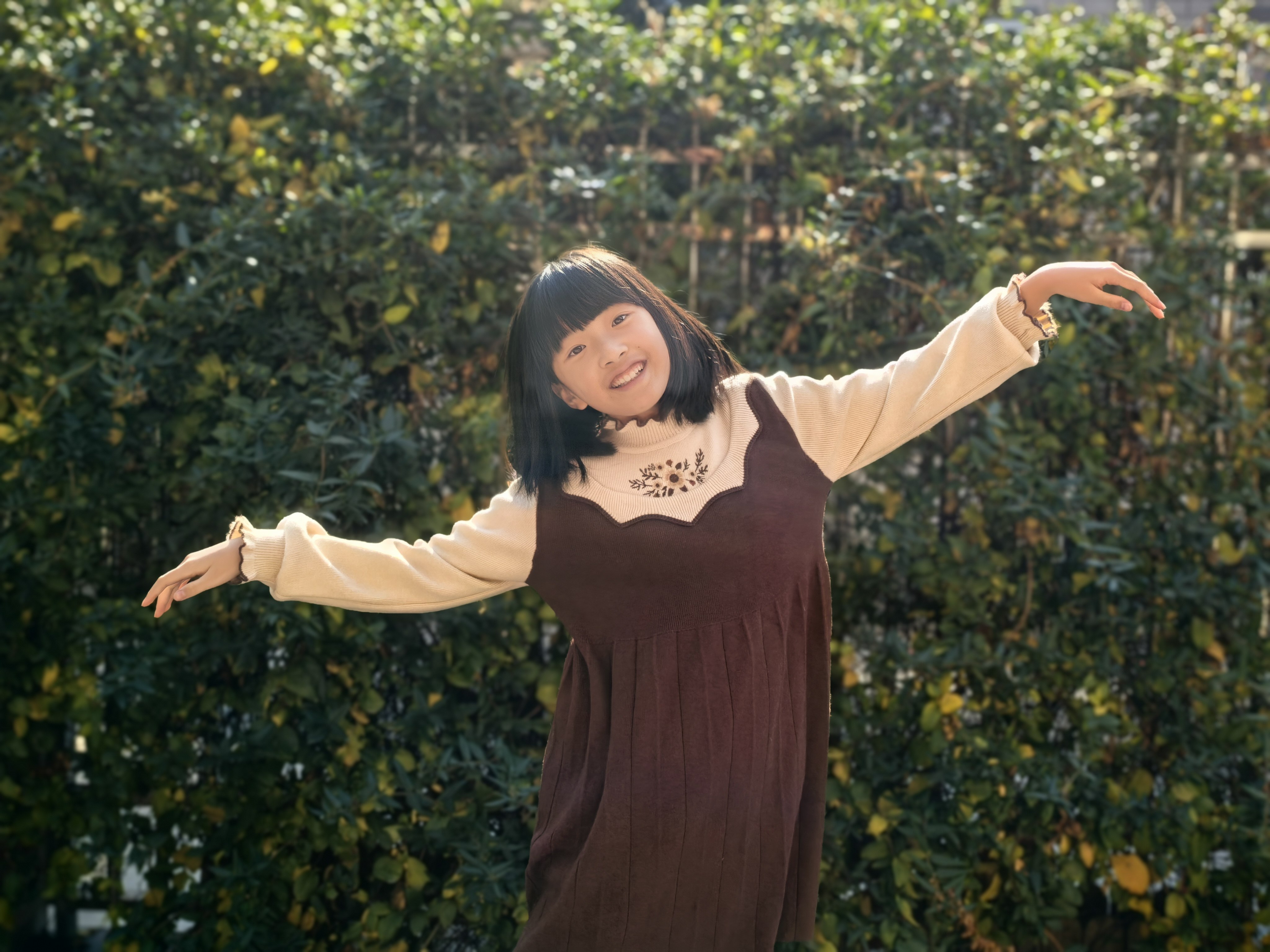 Customer photo for Coffee Brown Fleece-Lined (G2356), 160cm