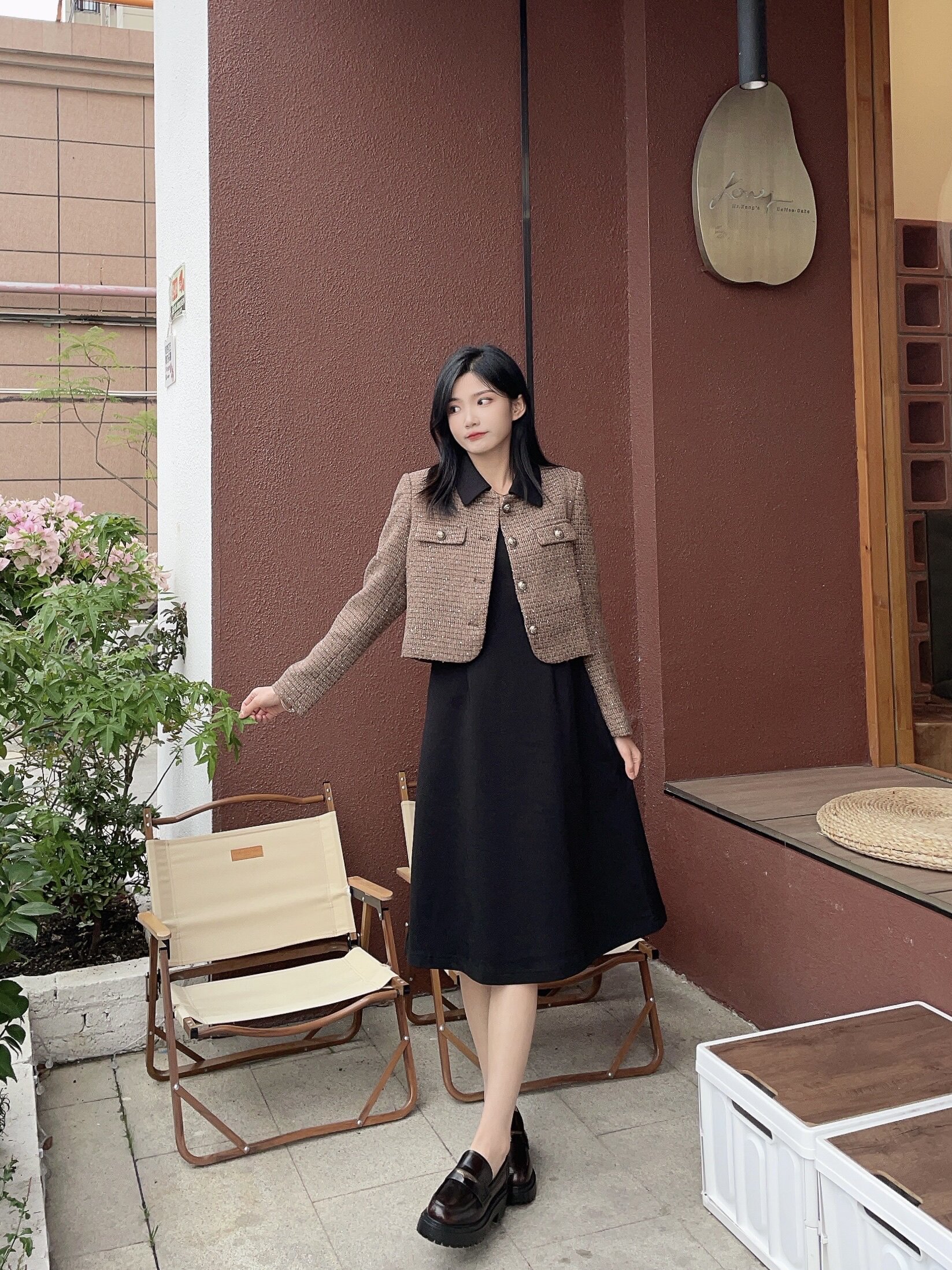 田曦薇同款百丽海鸥乐福鞋2.0 厚底增高设计拉长比例 真皮材质柔软亲肤