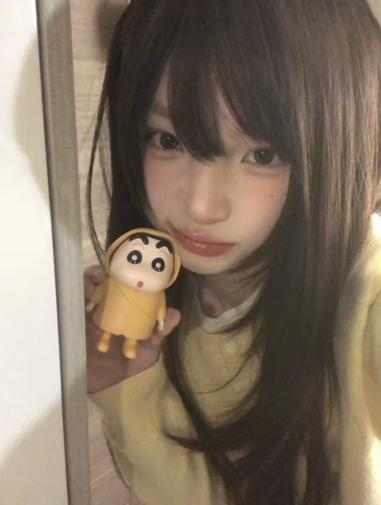 真我黑长直漫画齐刘海假发套 全真发整顶设计 自然隐形无痕贴合 长发飘逸顺滑