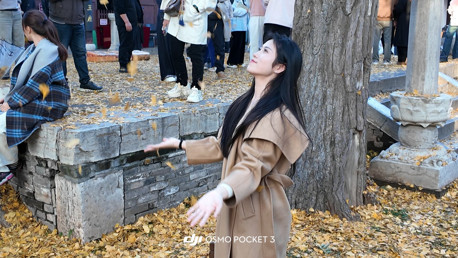 JIUCHIC|M家Rienza大翻领双面水波纹山羊绒大衣