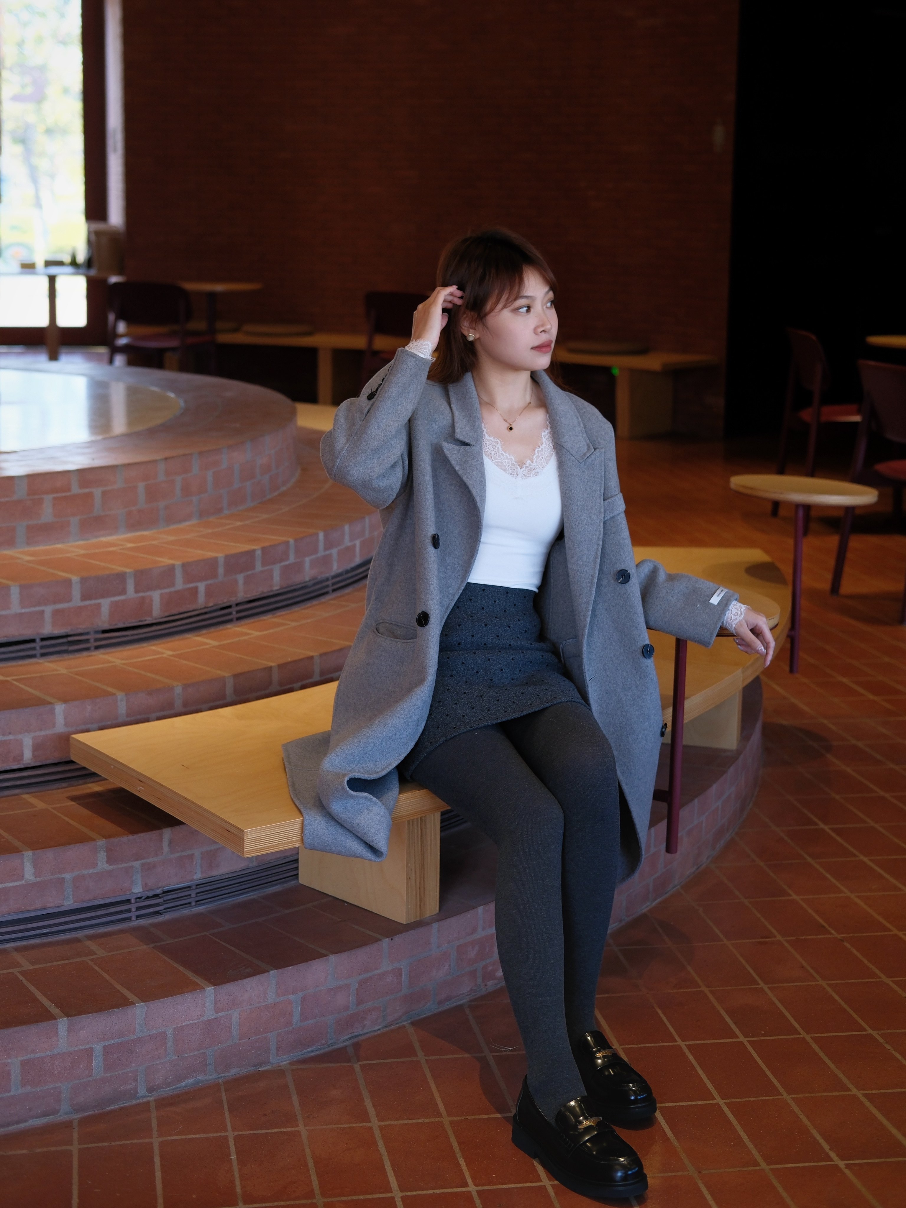 田曦薇同款百丽海鸥乐福鞋2.0 厚底增高设计拉长比例 真皮材质柔软亲肤