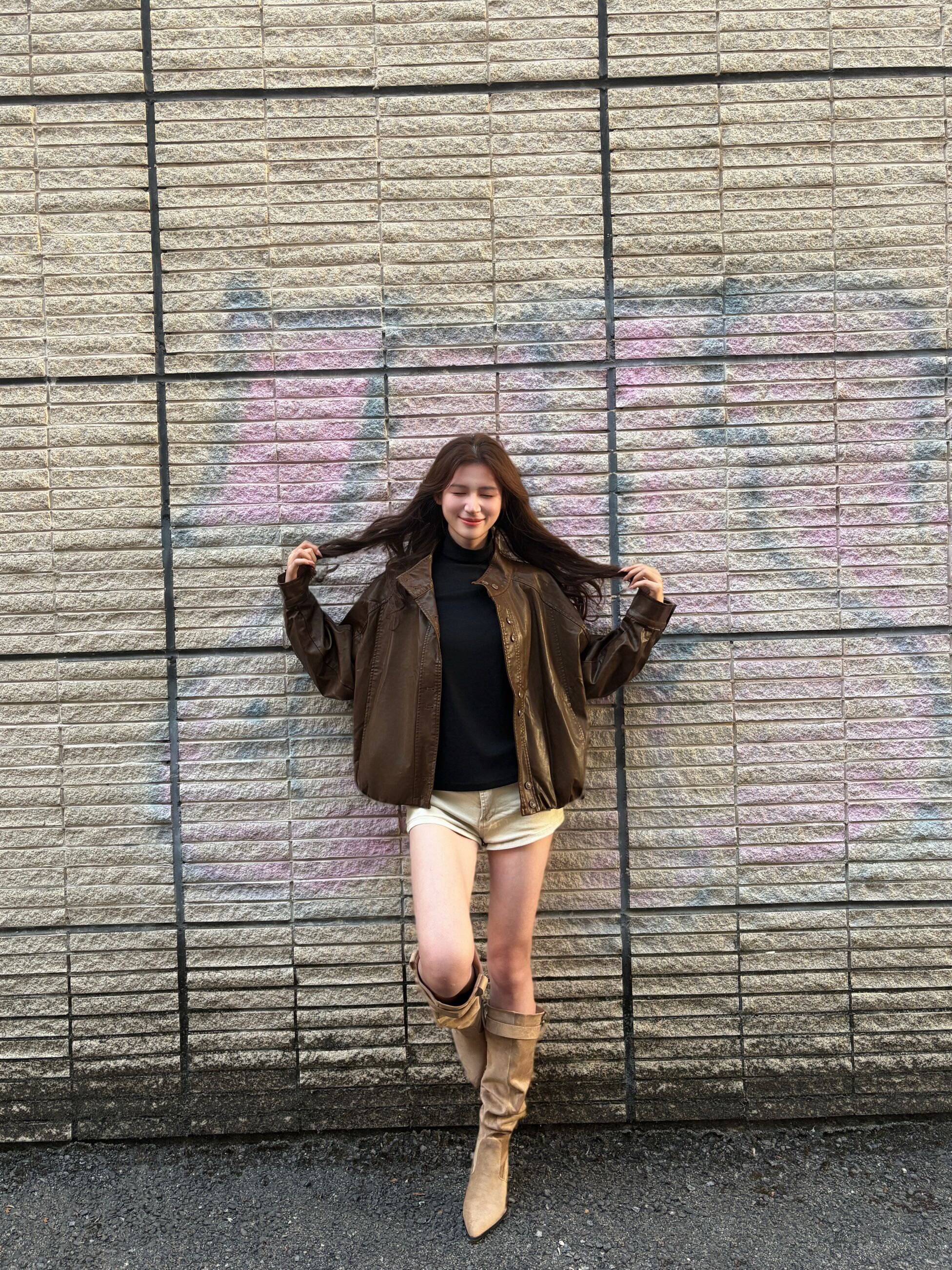 骄屿女鞋真皮尖头细跟显瘦长靴：堆堆褶皱的又甜又飒美学