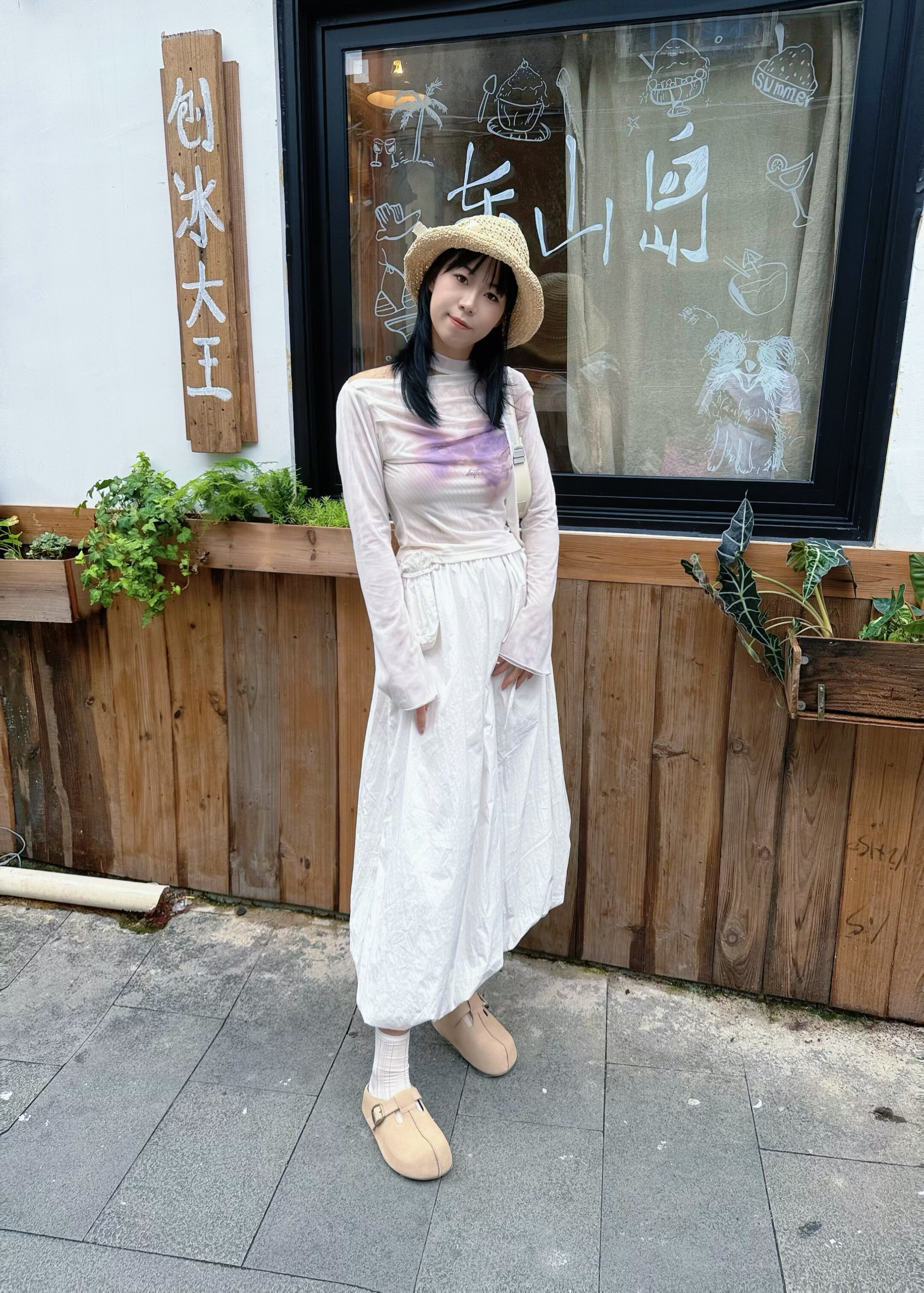 周雨彤同款百丽2代勃肯鞋 厚底花生吐司设计 软弹舒适如踩面包 包头可外穿休闲时髦