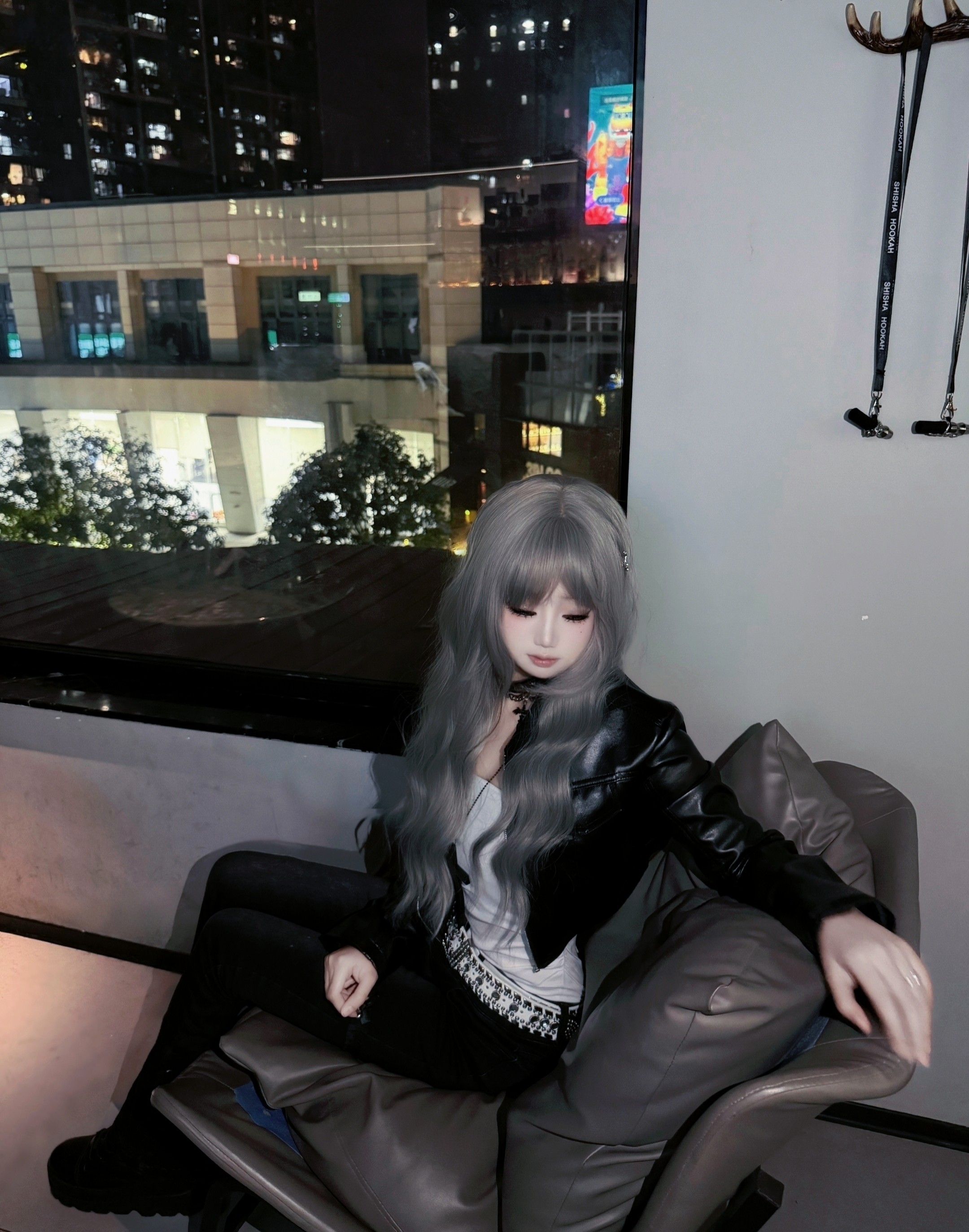 JOYKIKI夏季甜酷两件套 抹胸上衣+高腰半身裙 辣妹风十足 无袖T恤设计清爽显瘦