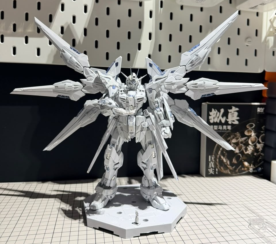现货长龙7701暮光白MGEX强袭自由涂装钛白限定MG1/100拼装模型-淘宝