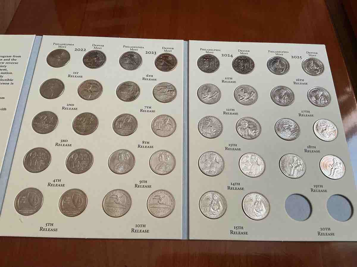 美国创新系列1美元硬币2018-2025年创新纪念币儿童纪念币收藏硬币