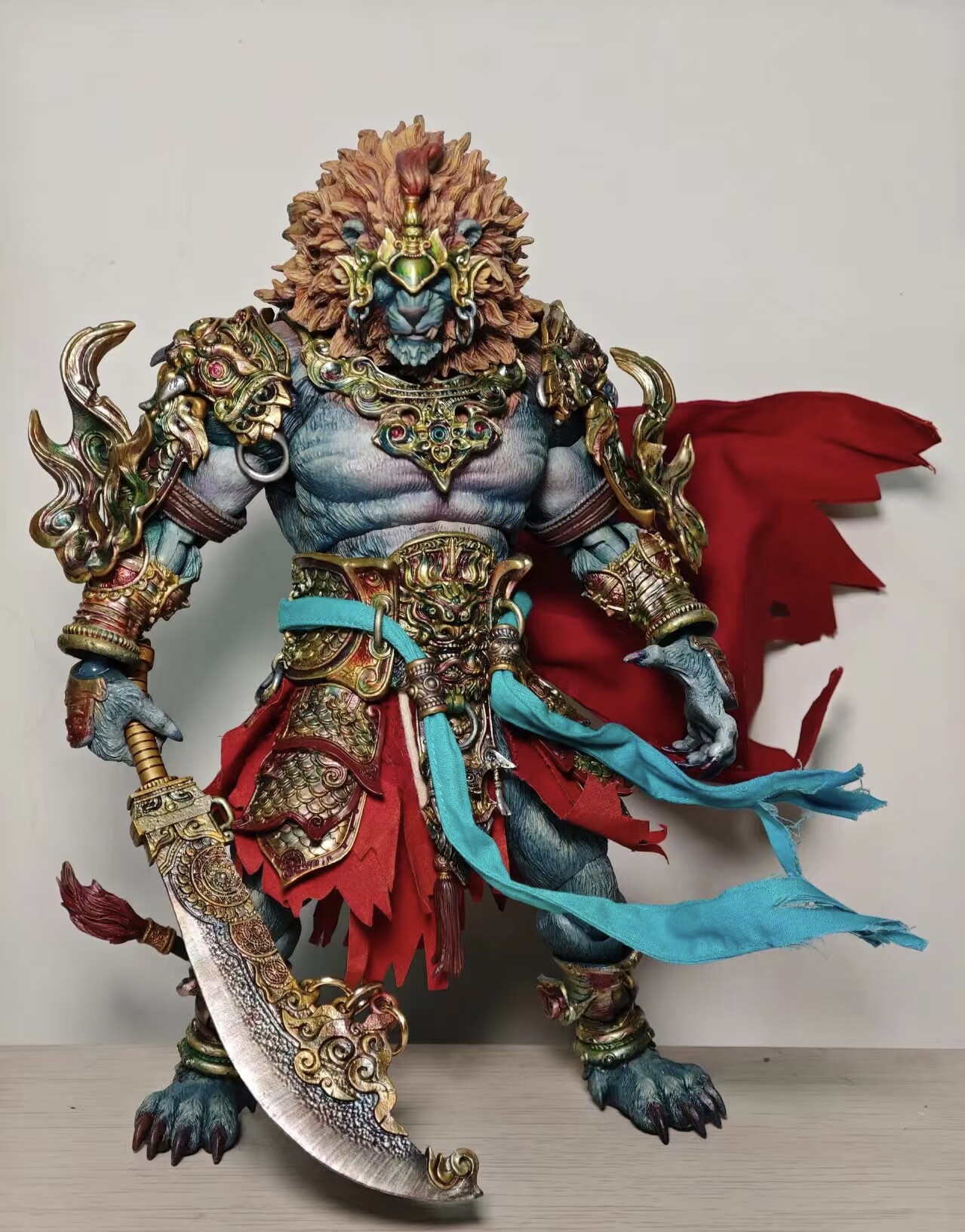 现货狂怒FuryToys 山海魔神录狮驼岭青狮精可动人偶手办-淘宝Taobao 