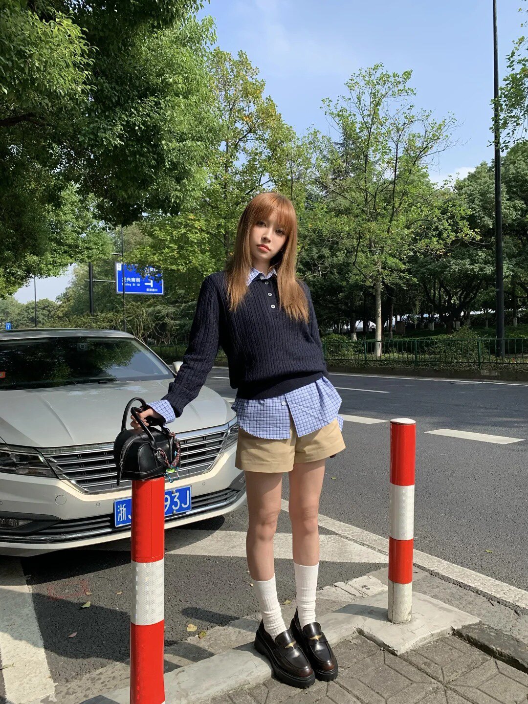 田曦薇同款百丽海鸥乐福鞋2.0 厚底增高设计拉长比例 真皮材质柔软亲肤