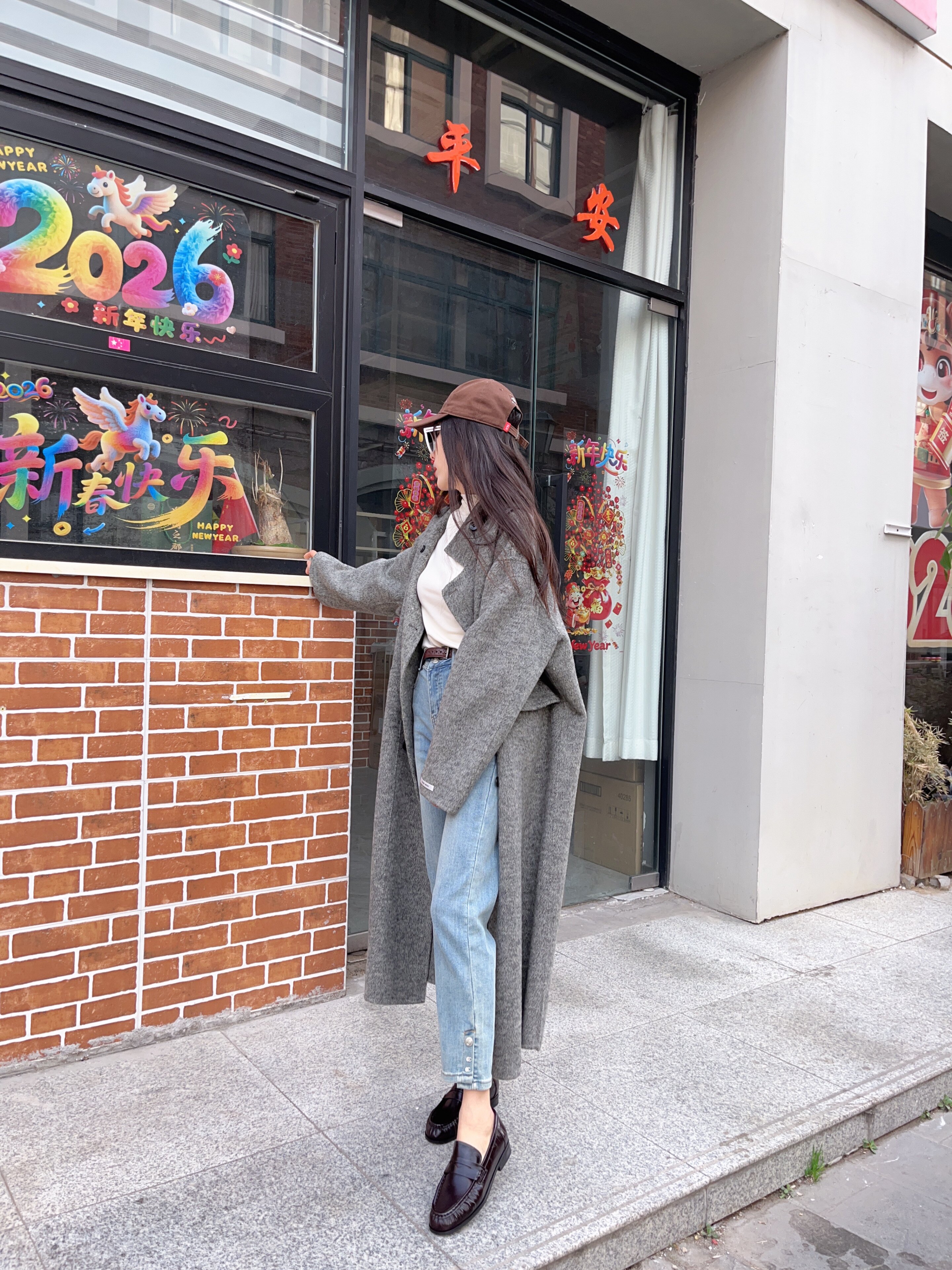 田曦薇同款百丽海鸥乐福鞋2.0 厚底增高设计拉长比例 真皮材质柔软亲肤