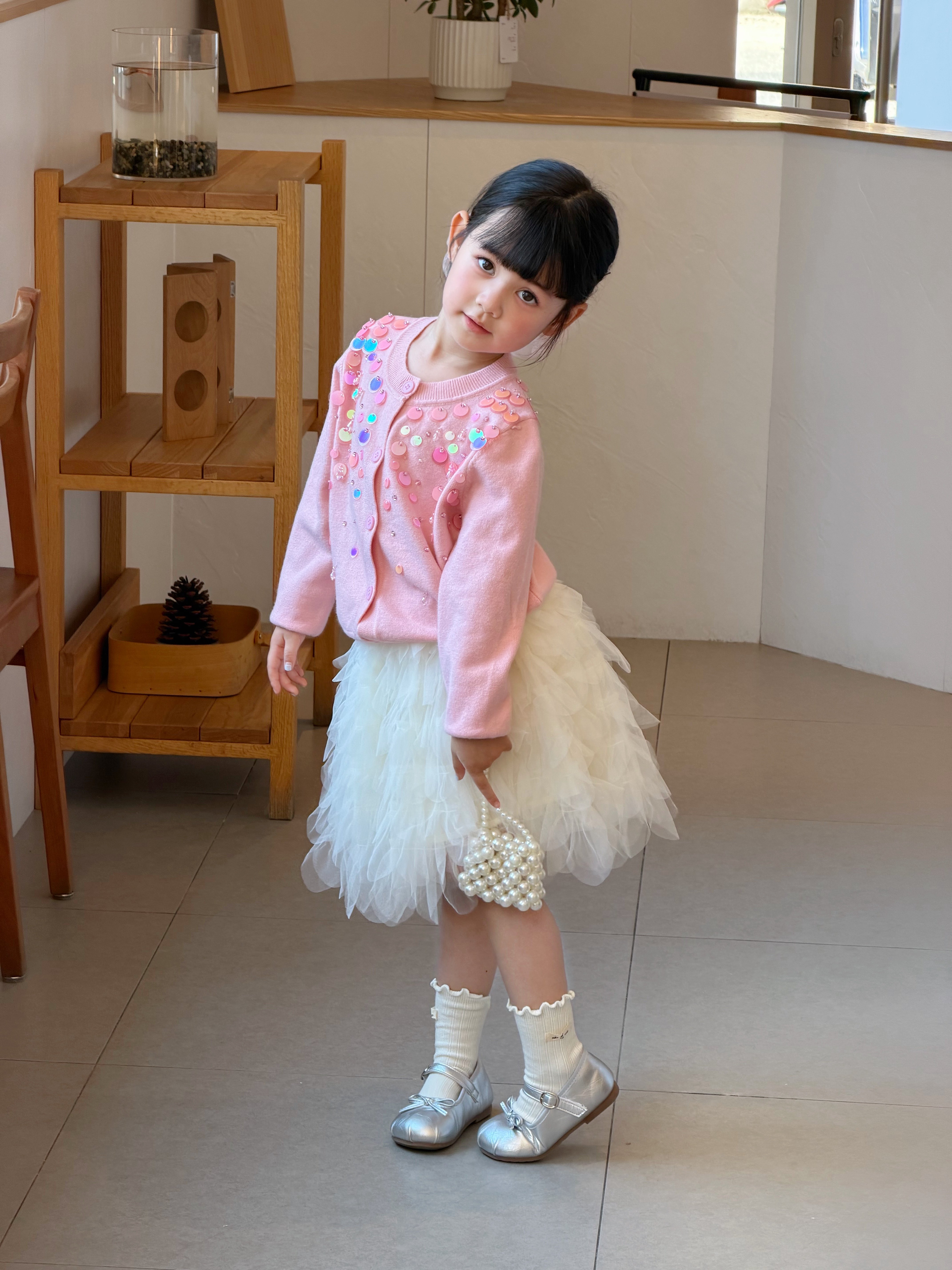 Customer photo for Pink Cardigan, 110cm