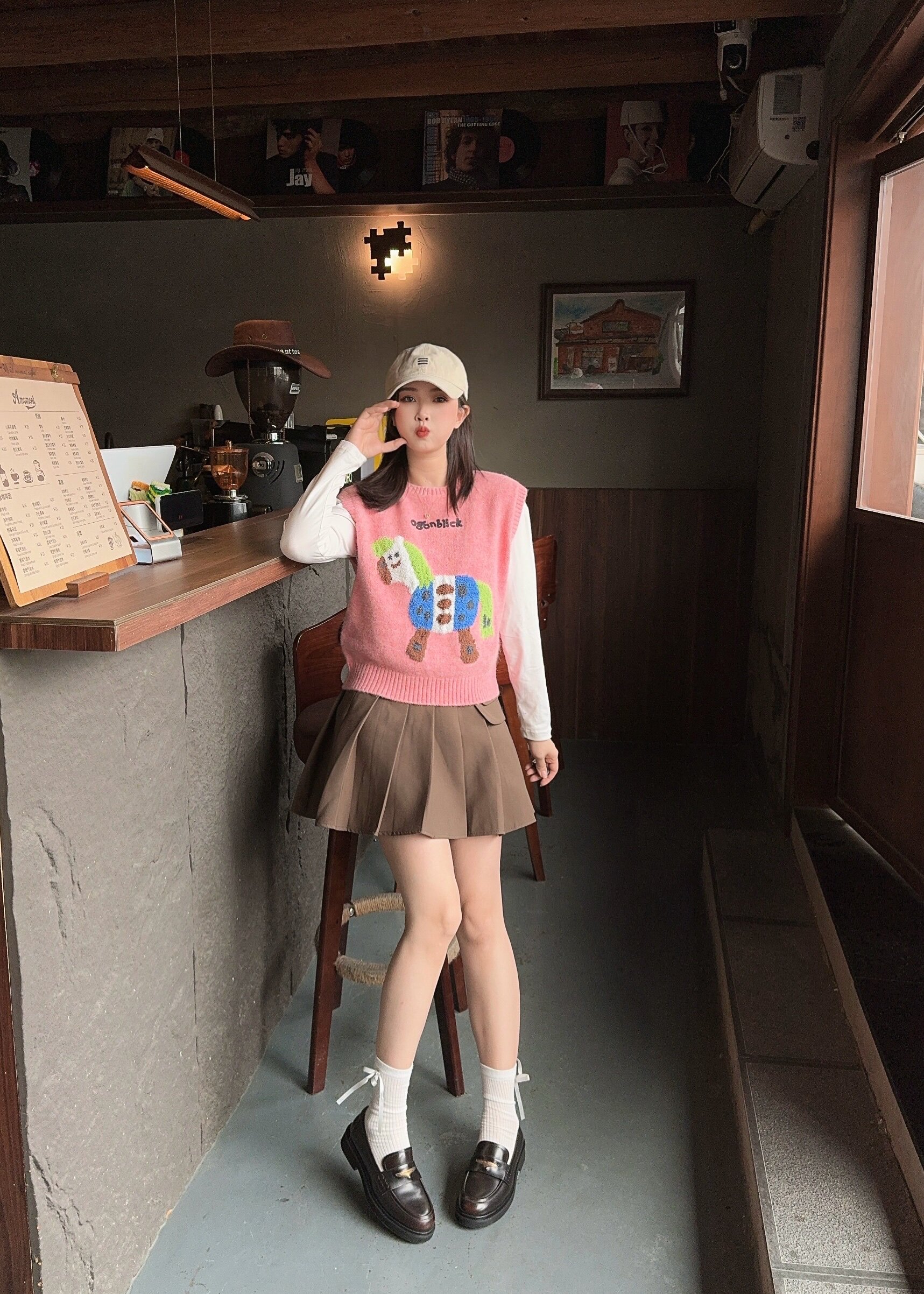 田曦薇同款百丽海鸥乐福鞋2.0 厚底增高设计拉长比例 真皮材质柔软亲肤