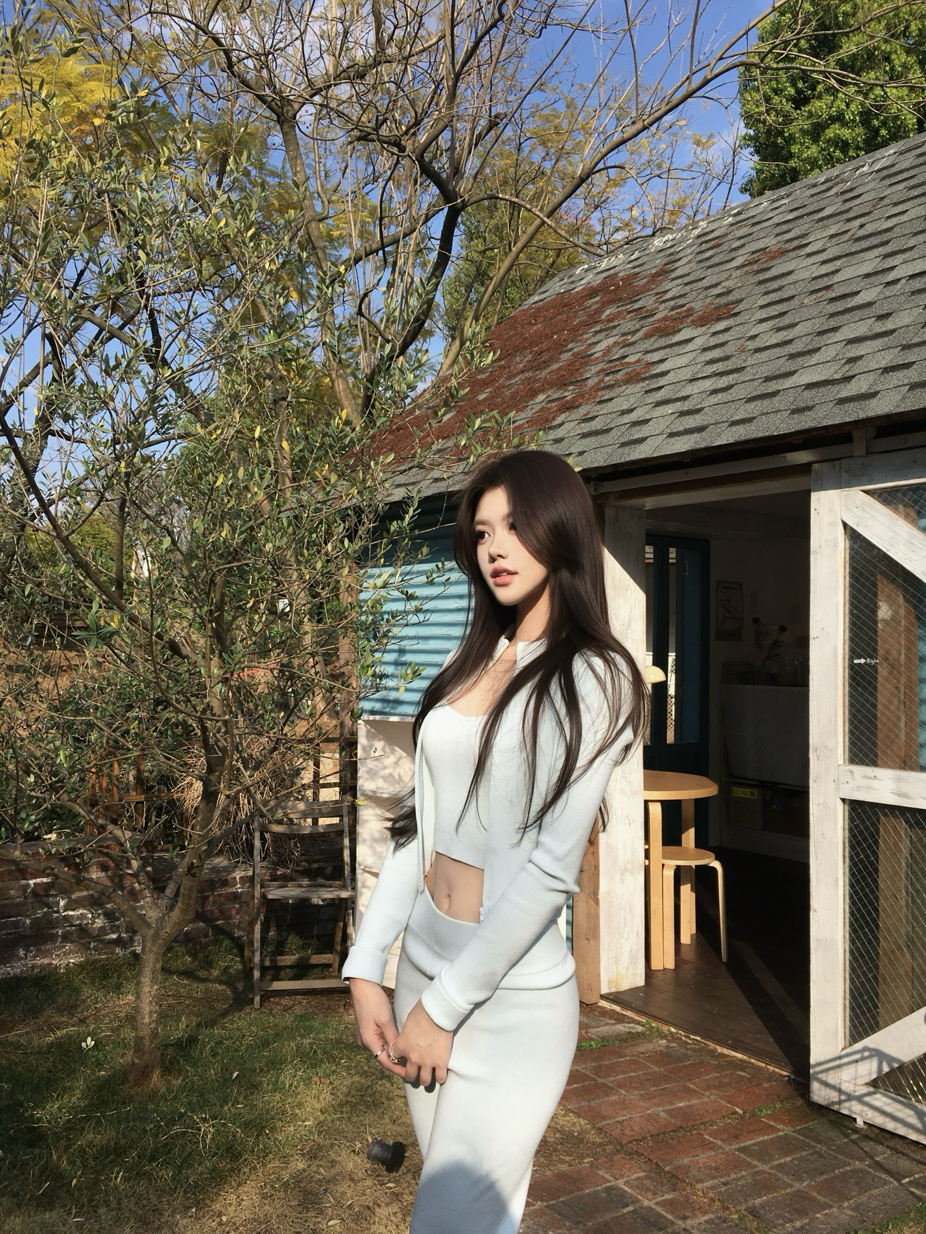 RUOYU若语S曲线休闲三件套 吊带+裤子+开衫一套搞定早春穿搭