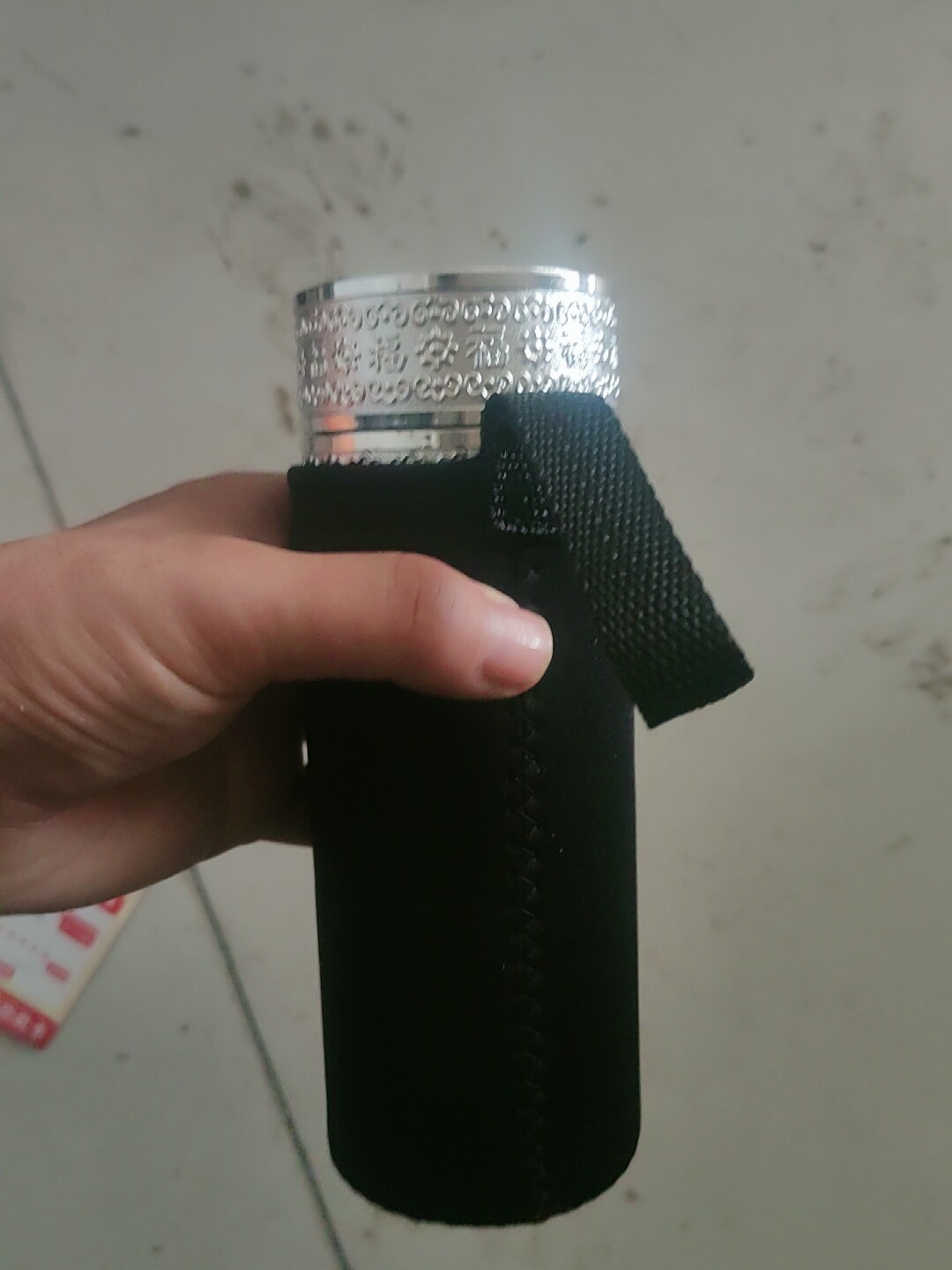 999純銀保溫杯雪花銀杯中式高檔銀水杯禮品上善若水直身保溫杯銀杯帶國