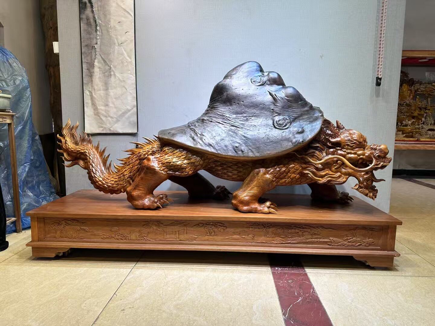 龍馬精神 木彫り 置物 Amazon.co.jp: 龍の置物 龍馬精神 木彫り