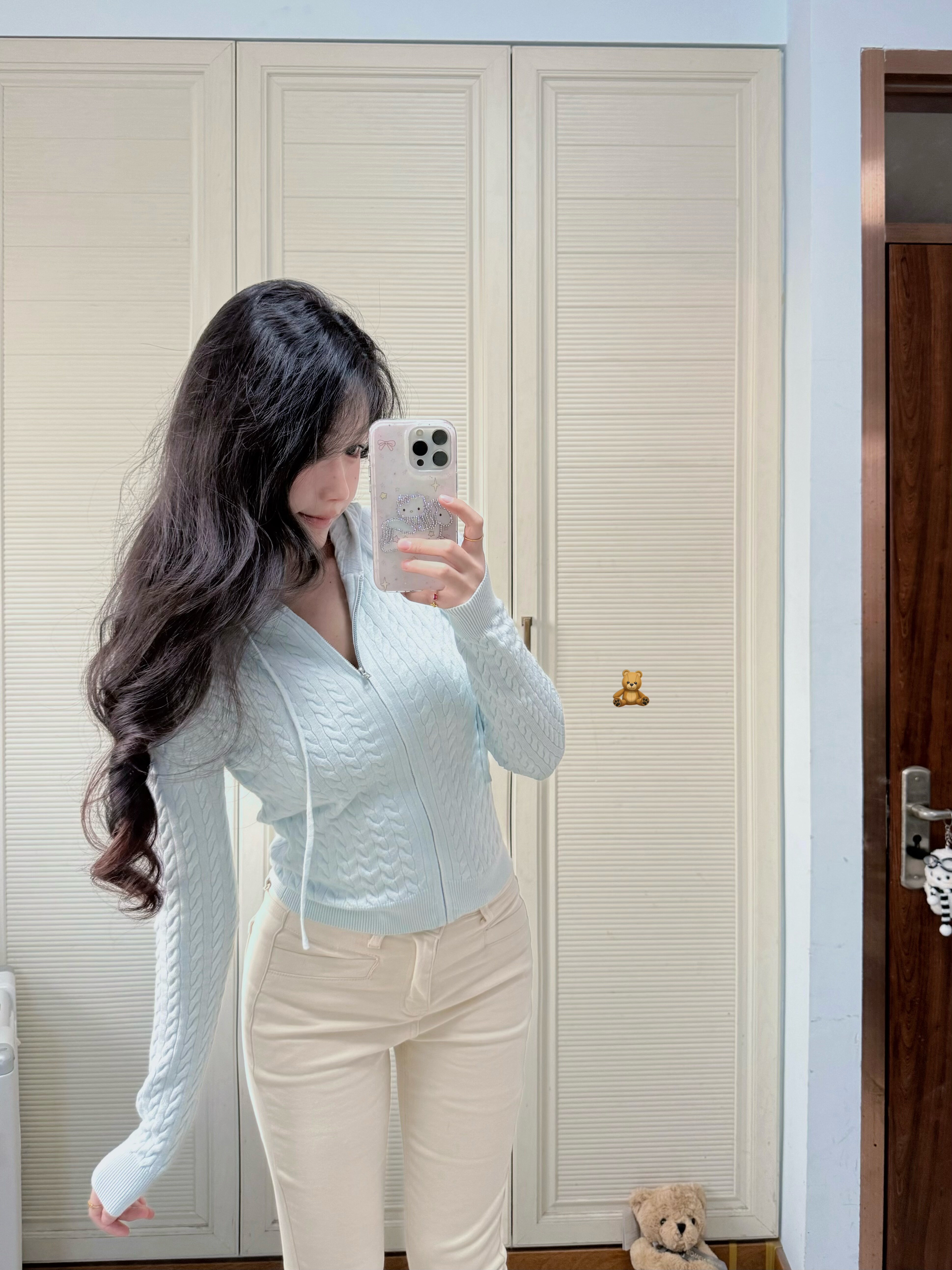 RUOYU若语半永久韩女裤 加绒修身设计保暖不臃肿 高腰小脚裤型拉长比例