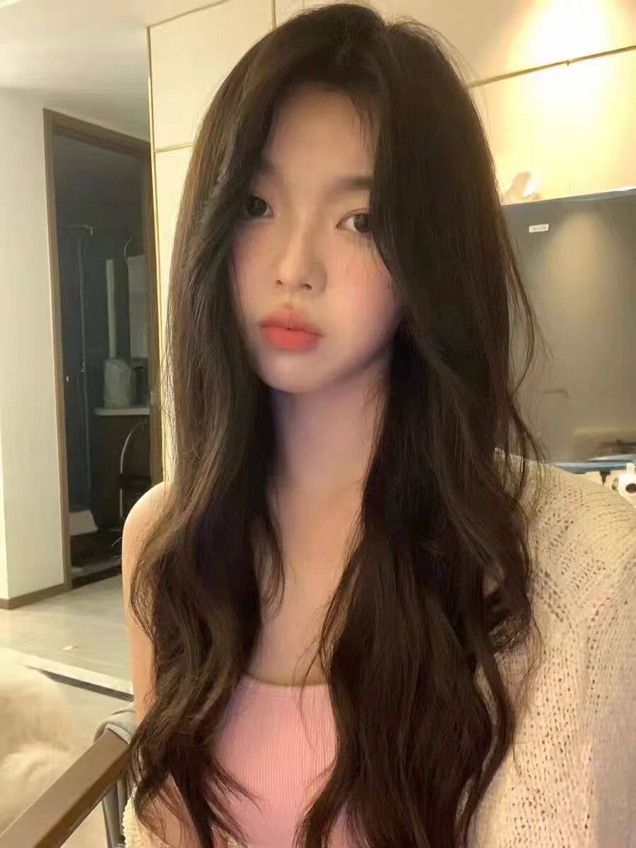 真我整顶全头套假发 大波浪卷发自然蓬松 蕾丝无痕隐形不露边 真发材质可烫染造型