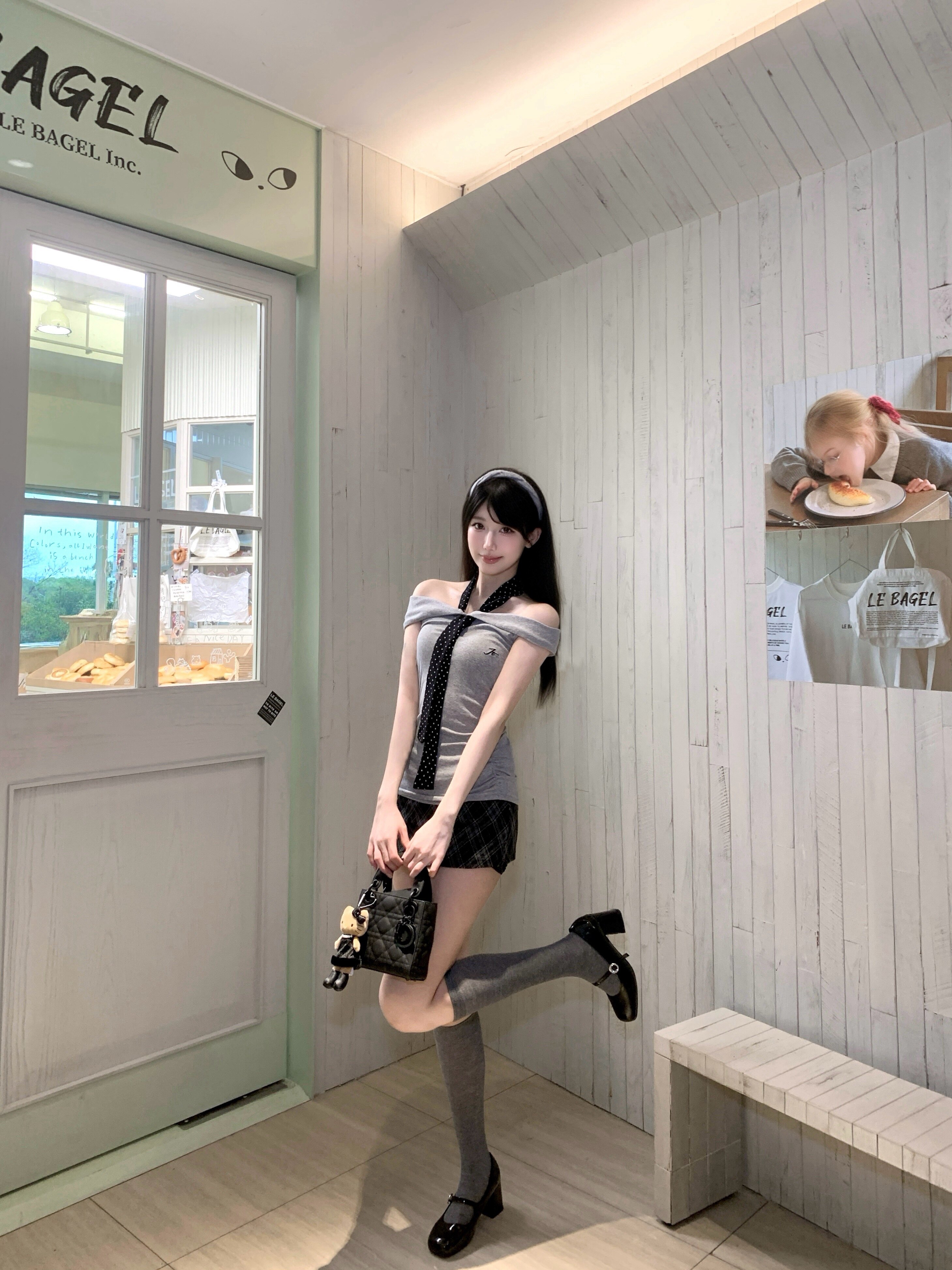 SiCii复古韩系低腰包臀裙 格纹短裙显瘦辣妹风 防走光侧拉链毛呢质感高级