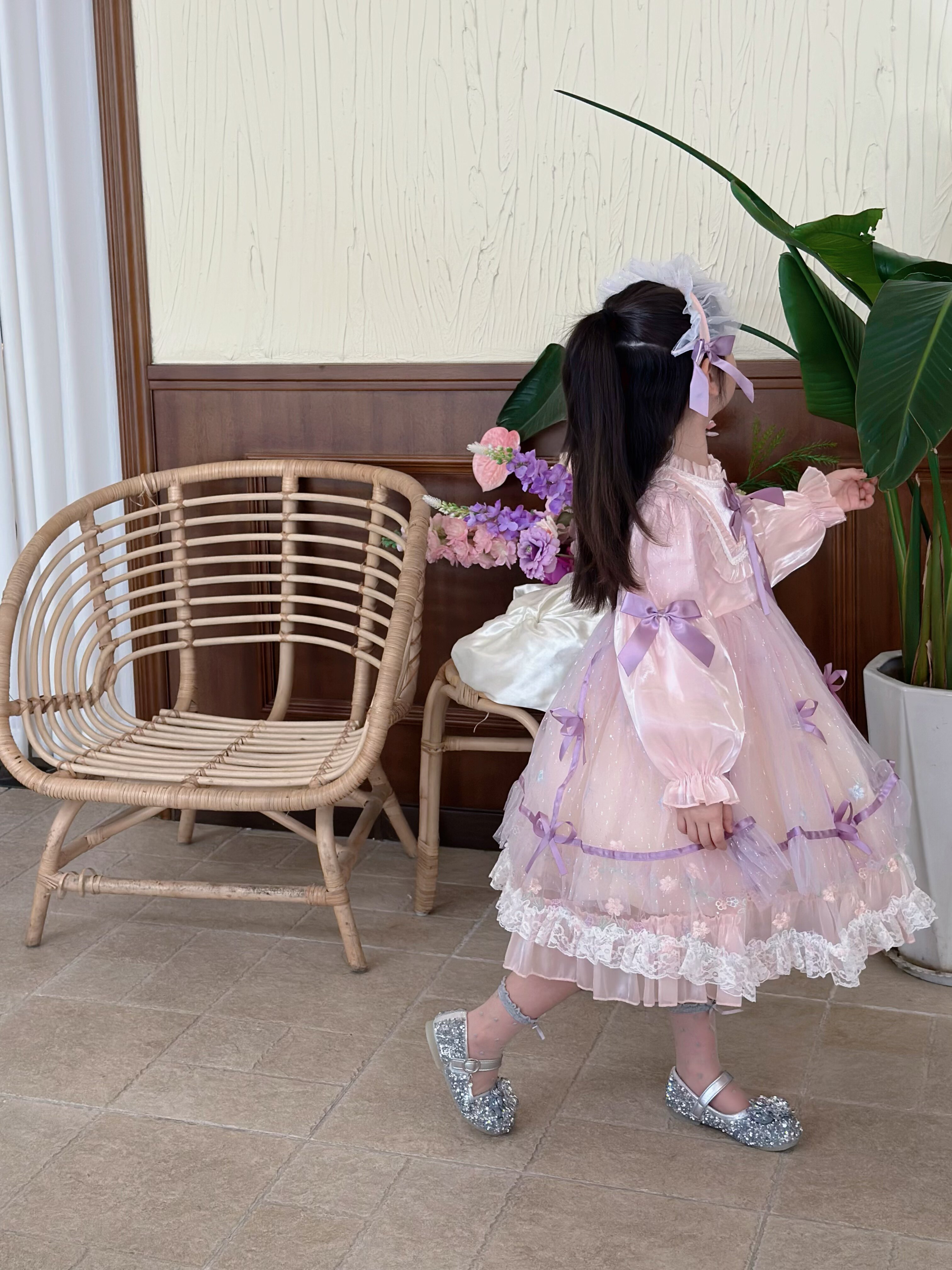 Customer photo for Pink Long-Sleeve (Hair Band Included), 110cm