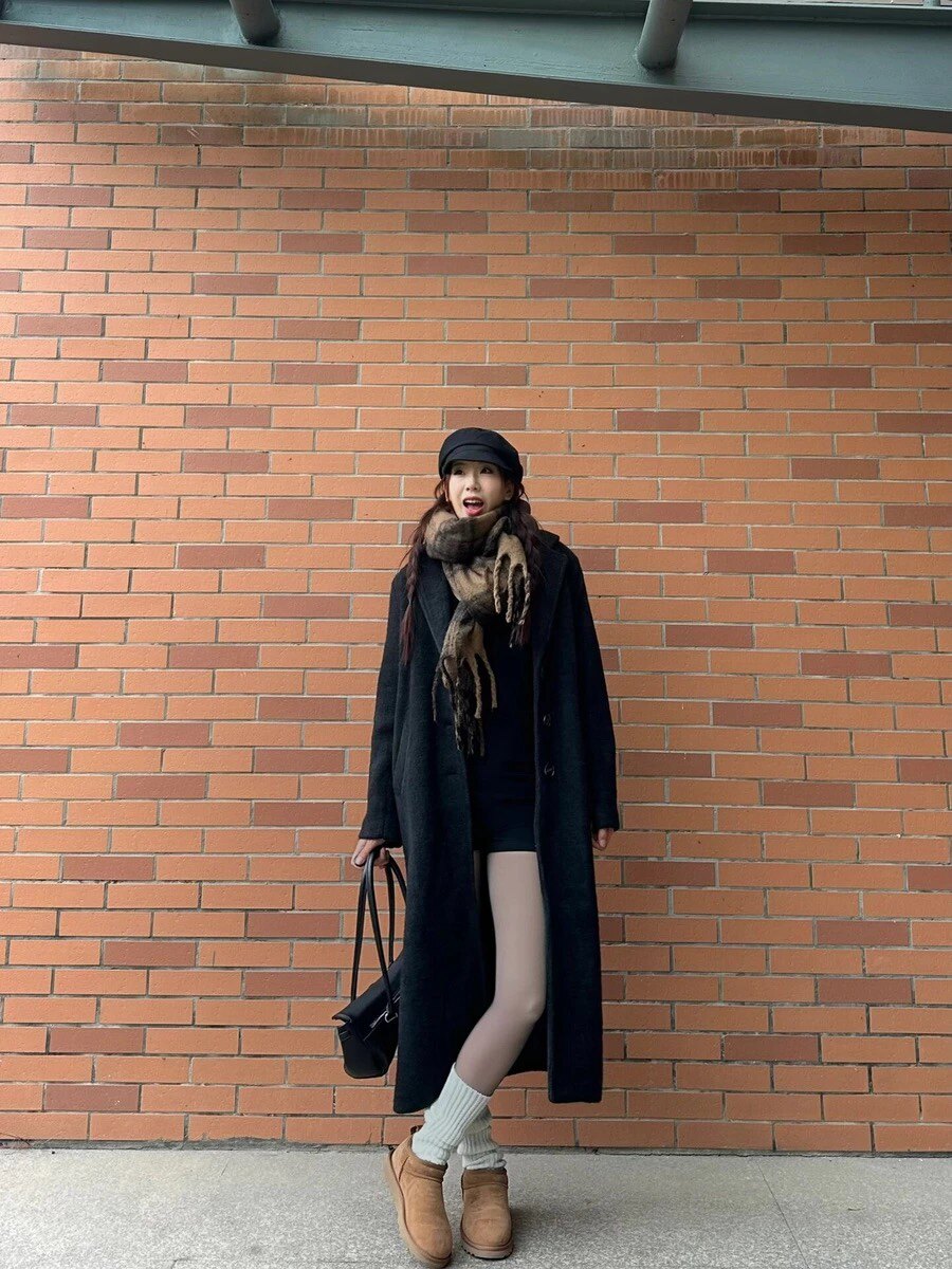 小野和子冬季黑丝光腿神器 加绒双层设计保暖不臃肿 替换装方便实用