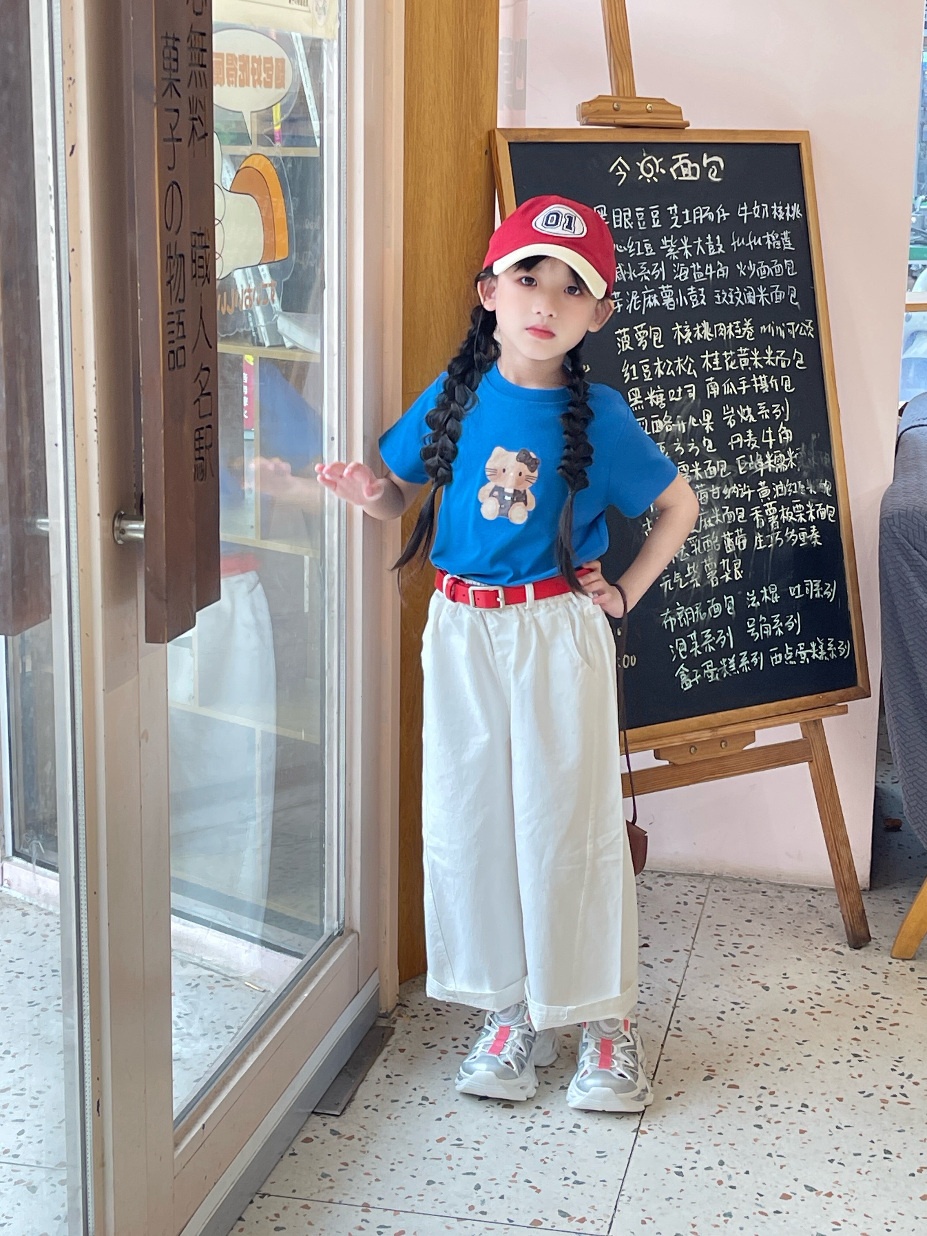 Customer photo for Tee + Pants + Belt (3-Piece), 120cm