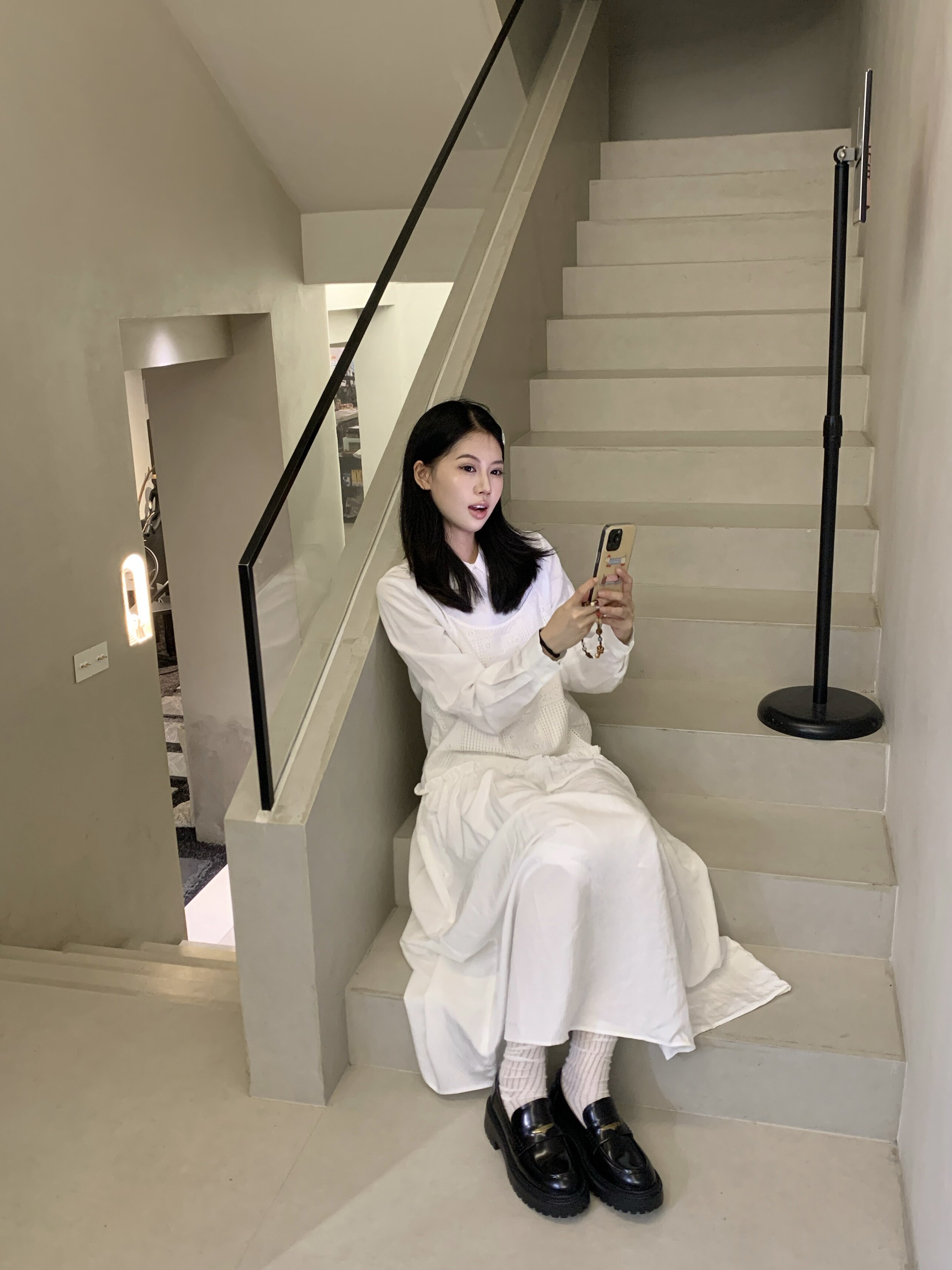 田曦薇同款百丽海鸥乐福鞋2.0 厚底增高设计拉长比例 真皮材质柔软亲肤